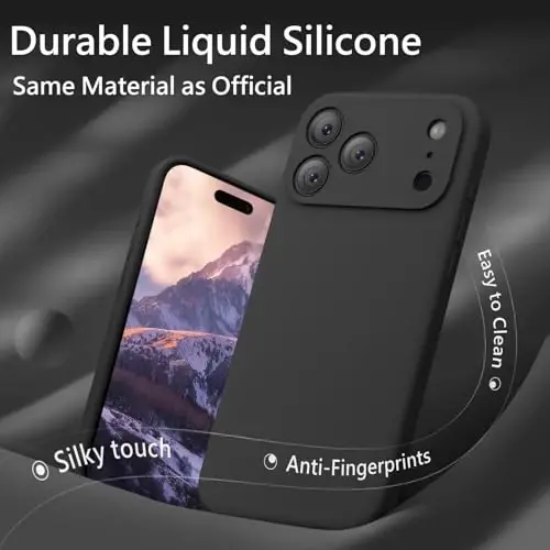 FireNova Magnetic for iPhone 17 Pro Max Case, Compatible with MagSafe, [Integrated Silicone Camera Control Button] [Camera Protection] Anti-Scratch Microfiber Lining Phone Case, 6.9