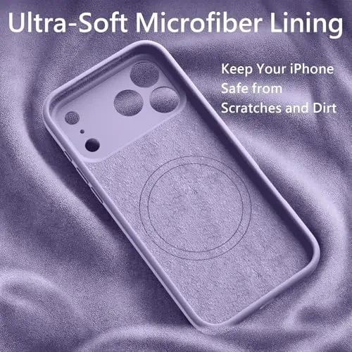 FireNova Magnetic for iPhone 17 Pro Max Case, Compatible with MagSafe, [Integrated Silicone Camera Control Button] [Camera Protection] Anti-Scratch Microfiber Lining Phone Case, 6.9