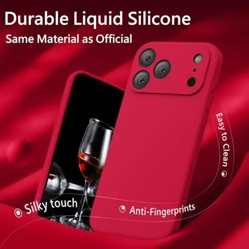 FireNova Magnetic for iPhone 17 Pro Max Case, Compatible with MagSafe, [Integrated Silicone Camera Control Button] [Camera Protection] Anti-Scratch Microfiber Lining Phone Case, 6.9