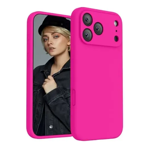 FireNova Magnetic for iPhone 17 Pro Max Case, Compatible with MagSafe, [Integrated Silicone Camera Control Button] [Camera Protection] Anti-Scratch Microfiber Lining Phone Case, 6.9