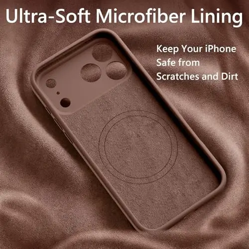 FireNova Magnetic for iPhone 17 Pro Max Case, Compatible with MagSafe, [Integrated Silicone Camera Control Button] [Camera Protection] Anti-Scratch Microfiber Lining Phone Case, 6.9