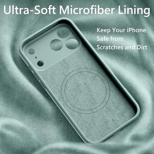 FireNova Magnetic for iPhone 17 Pro Max Case, Compatible with MagSafe, [Integrated Silicone Camera Control Button] [Camera Protection] Anti-Scratch Microfiber Lining Phone Case, 6.9