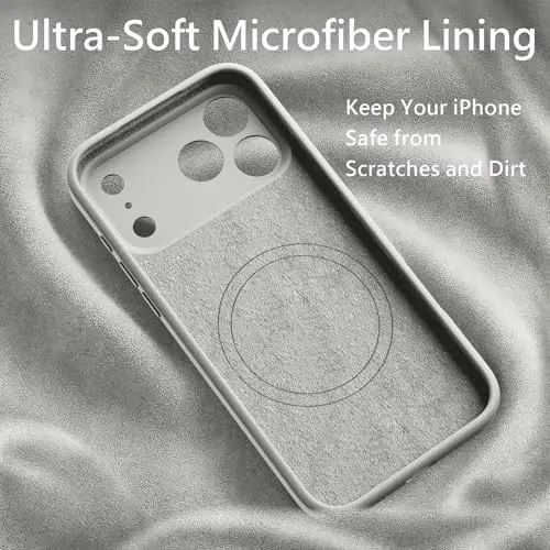 FireNova Magnetic for iPhone 17 Pro Max Case, Compatible with MagSafe, [Integrated Silicone Camera Control Button] [Camera Protection] Anti-Scratch Microfiber Lining Phone Case, 6.9