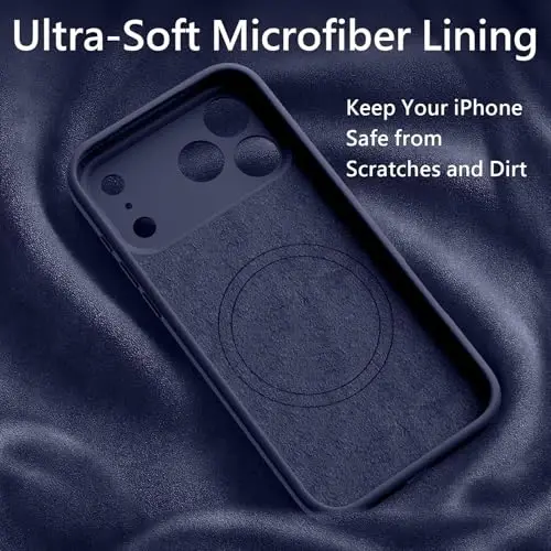 FireNova Magnetic for iPhone 17 Pro Max Case, Compatible with MagSafe, [Integrated Silicone Camera Control Button] [Camera Protection] Anti-Scratch Microfiber Lining Phone Case, 6.9