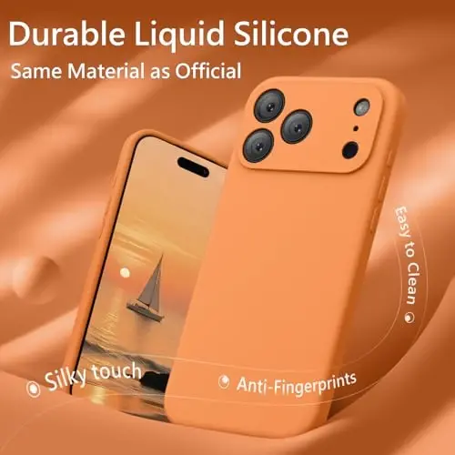 FireNova Magnetic for iPhone 17 Pro Max Case, Compatible with MagSafe, [Integrated Silicone Camera Control Button] [Camera Protection] Anti-Scratch Microfiber Lining Phone Case, 6.9