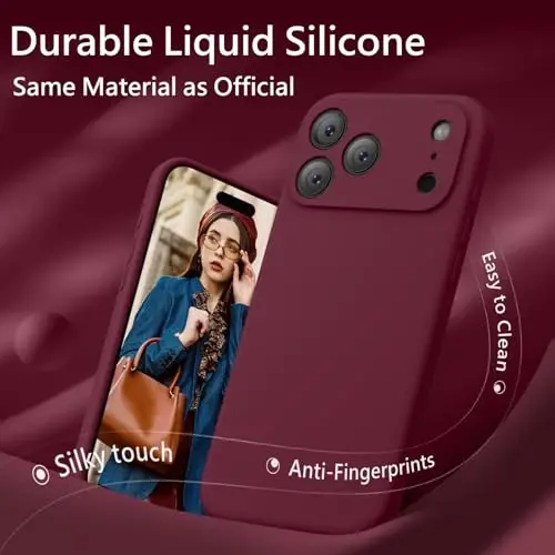 FireNova Magnetic for iPhone 17 Pro Max Case, Compatible with MagSafe, [Integrated Silicone Camera Control Button] [Camera Protection] Anti-Scratch Microfiber Lining Phone Case, 6.9