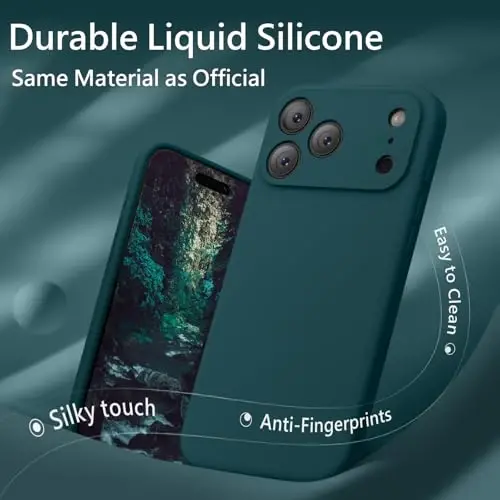 FireNova Magnetic for iPhone 17 Pro Max Case, Compatible with MagSafe, [Integrated Silicone Camera Control Button] [Camera Protection] Anti-Scratch Microfiber Lining Phone Case, 6.9