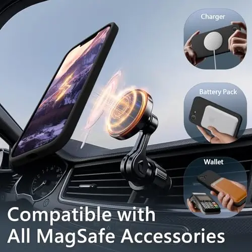 FireNova Magnetic for iPhone 17e Case/iPhone 16e Case, Compatible with MagSafe, [Silicone Camera Protection] Microfiber Lining Phone Case, 6.1