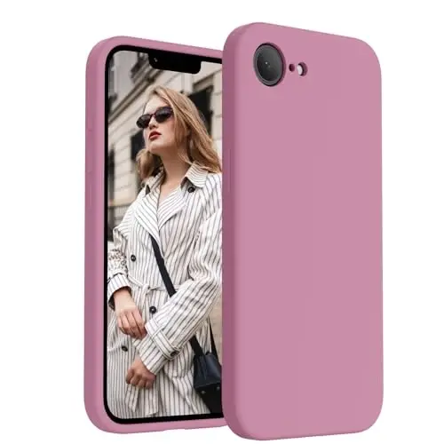FireNova Magnetic for iPhone 17e Case/iPhone 16e Case, Compatible with MagSafe, [Silicone Camera Protection] Microfiber Lining Phone Case, 6.1