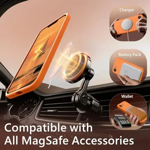 FireNova Magnetic for iPhone 17e Case/iPhone 16e Case, Compatible with MagSafe, [Silicone Camera Protection] Microfiber Lining Phone Case, 6.1