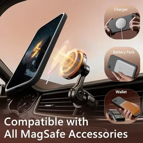 FireNova Magnetic for iPhone 17e Case/iPhone 16e Case, Compatible with MagSafe, [Silicone Camera Protection] Microfiber Lining Phone Case, 6.1