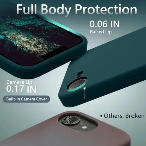 FireNova Magnetic for iPhone 17e Case/iPhone 16e Case, Compatible with MagSafe, [Silicone Camera Protection] Microfiber Lining Phone Case, 6.1
