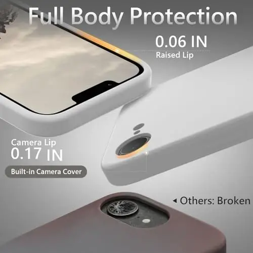 FireNova Magnetic for iPhone 17e Case/iPhone 16e Case, Compatible with MagSafe, [Silicone Camera Protection] Microfiber Lining Phone Case, 6.1