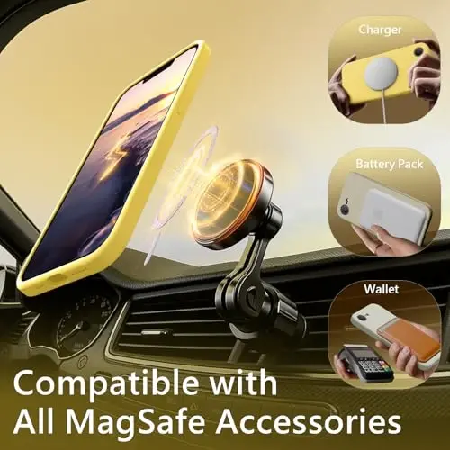 FireNova Magnetic for iPhone 17e Case/iPhone 16e Case, Compatible with MagSafe, [Silicone Camera Protection] Microfiber Lining Phone Case, 6.1