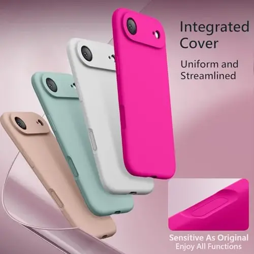 FireNova Magnetic for iPhone Air Case, Compatible with MagSafe, [Integrated Silicone Camera Control Button] [Camera Protection] Microfiber Lining Phone Case for iPhone 17 Air, 6.5