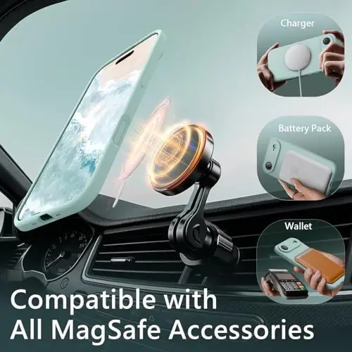 FireNova Magnetic for iPhone Air Case, Compatible with MagSafe, [Integrated Silicone Camera Control Button] [Camera Protection] Microfiber Lining Phone Case for iPhone 17 Air, 6.5