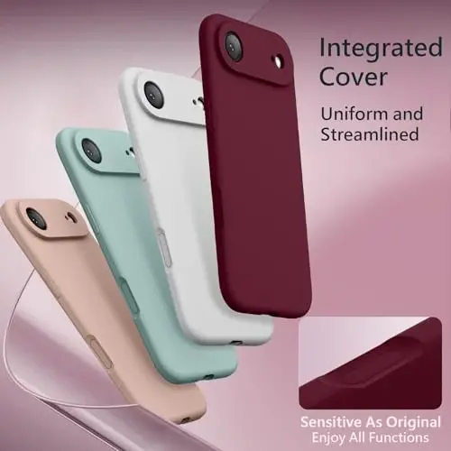 FireNova Magnetic for iPhone Air Case, Compatible with MagSafe, [Integrated Silicone Camera Control Button] [Camera Protection] Microfiber Lining Phone Case for iPhone 17 Air, 6.5