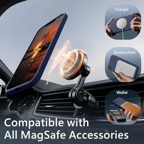 FireNova Magnetic iPhone 17e Case/iPhone 16e Case, MagSafe bilan mos, [Silikon kamera himoyasi] Mikrotola qoplamali telefon g‘ilofi, 6.1