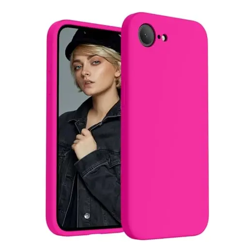 FireNova Magnetic iPhone 17e Case/iPhone 16e Case, MagSafe bilan mos, [Silikon kamera himoyasi] Mikrotolali astarlik telefon g'ilofi, 6.1
