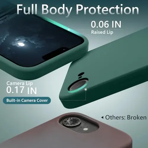 FireNova Magnetic uchun iPhone 17e Quti/iPhone 16e Quti, MagSafe bilan Mos keladi, [Silikon Kamera Himoyasi] Mikrofiber Astarli Telefon Quti, 6.1