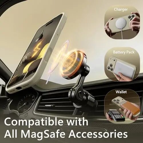 FireNova Manyetik iPhone 17 Pro Kılıf, MagSafe Uyumlu, [Entegre Silikon Kamera Kontrol Düğmesi] [Kamera Koruması] Çizilmez Mikrofiber Astar Telefon Kılıfı, 6,3