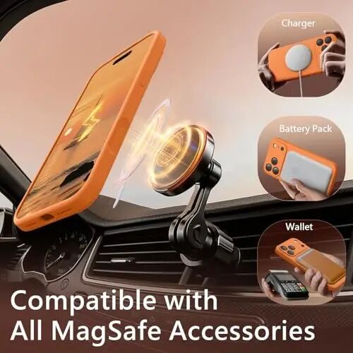 FireNova Manyetik iPhone 17 Pro Kılıf, MagSafe Uyumlu, [Entegre Silikon Kamera Kontrol Düğmesi] [Kamera Koruması] Çizilmez Mikrofiber Astar Telefon Kılıfı, 6.3