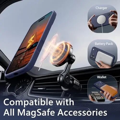 FireNova Manyetik iPhone 17 Pro Max Kılıf, MagSafe Uyumlu, [Entegre Silikon Kamera Kontrol Düğmesi] [Kamera Koruması] Çizilmez Mikrofiber Astarlı Telefon Kılıfı, 6,9