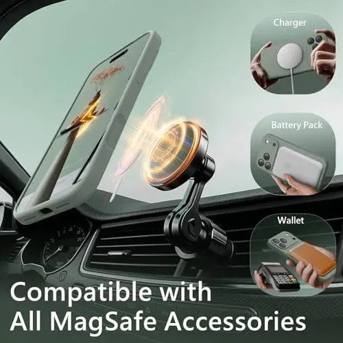 FireNova Manyetik iPhone 17 Pro Max Kılıfı, MagSafe ile Uyumlu, [Entegre Silikon Kamera Kontrol Düğmesi] [Kamera Koruması] Çizilmez Mikrofiber Astar Telefon Kılıfı, 6,9