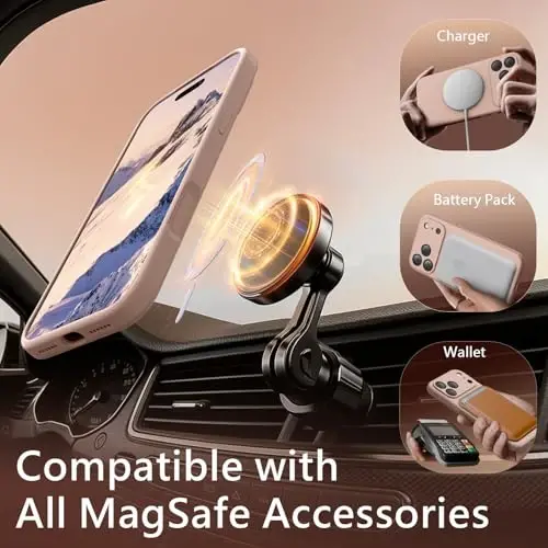 FireNova Magnetic for iPhone 17 Pro Max Case, Compatible with MagSafe, [Integrated Silicone Camera Control Button] [Camera Protection] Anti-Scratch Microfiber Lining Phone Case, 6.9