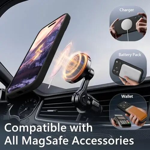 FireNova Manyetik iPhone 17 Pro Max Kılıfı, MagSafe ile Uyumlu, [Entegre Silikon Kamera Kontrol Düğmesi] [Kamera Koruması] Çizilmez Mikrofiber Astarlı Telefon Kılıfı, 6.9