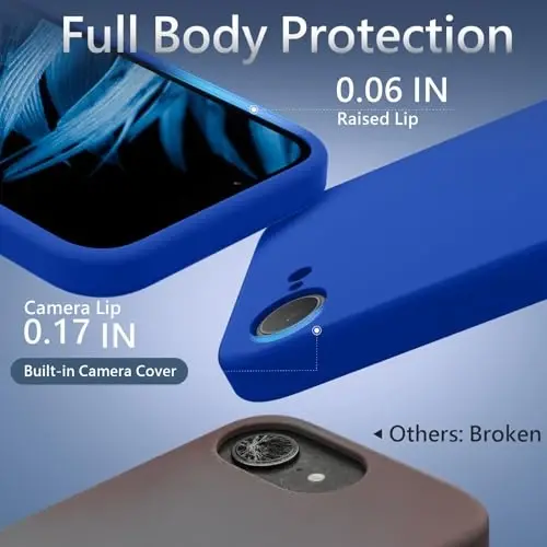 FireNova Manyetik iPhone 17e Kılıfı/iPhone 16e Kılıfı, MagSafe ile Uyumlu, [Silikon Kamera Koruması] Mikrofiber Astar Telefon Kılıfı, 6,1