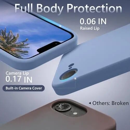 FireNova Magnetic for iPhone 17e Case/iPhone 16e Case, Compatible with MagSafe, [Silicone Camera Protection] Microfiber Lining Phone Case, 6.1