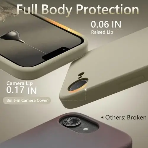 FireNova Manyetik iPhone 17e Kılıf/iPhone 16e Kılıf, MagSafe ile Uyumlu, [Silikon Kamera Koruması] Mikrofiber Astarlı Telefon Kılıfı, 6.1