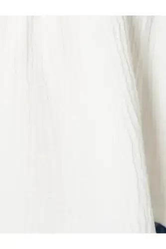 Fırfırlı Bluz Uzun Kollu Yuvarlak Yaka Dokulu - KOTON (1)