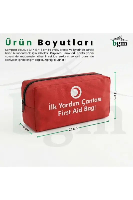 First Aid Kit Emergency Response Kit Essential Supplies - 8
