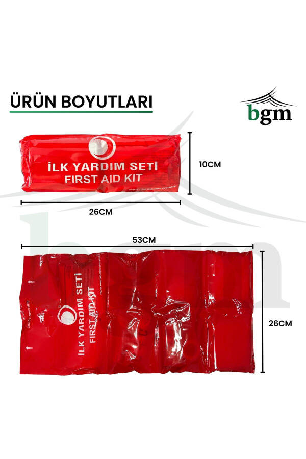 First Aid Kit Foldable Model Emergency Response Kit Basic Materials - 7