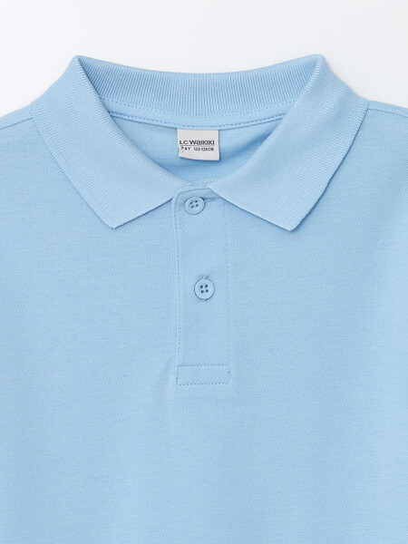 First Lesson Excitement Polo Neck Boy's T-Shirt-Blue - LC WAIKIKI (1)