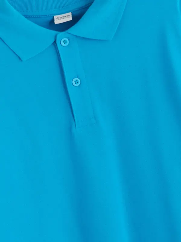 First Lesson Excitement Polo Neck Boy's T-Shirt-Turquoise - 3