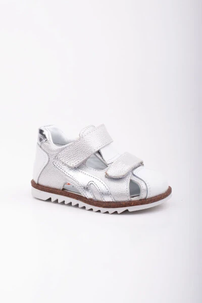 First Step Baby Girl Sandal Genuine Leather Baby Girl Orthopedic Sandal - SÜPERLAND