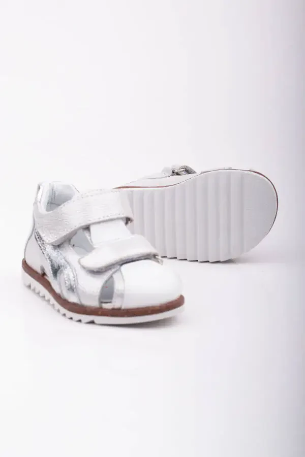 First Step Baby Girl Sandal Genuine Leather Baby Girl Orthopedic Sandal - 5