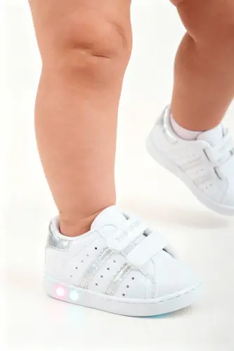 First Step Shoe Baby Lighted First Step Shoe Orthopedic First Step Shoe New Season-white - 4