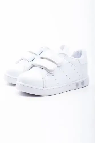 First Step Shoe Unisex Baby Boy Girl First Walker Shoes Orthopedic First Step Shoe-White Plain - 5