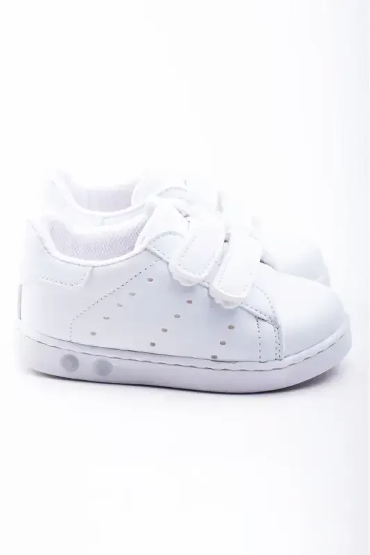 First Step Shoe Unisex Baby Boy Girl First Walker Shoes Orthopedic First Step Shoe-White Plain - 6
