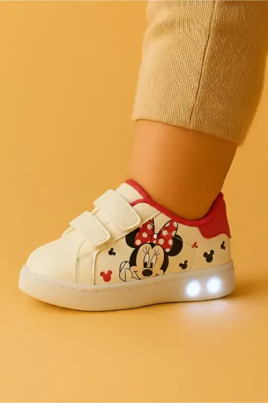 First Step Shoes Baby Girl First Step Shoes Orthopedic First Step Shoes Light Up Mickey Mouse - 1