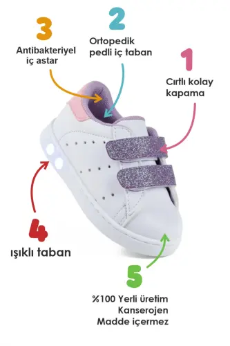 First Step Shoes Baby Girl First Step Shoes Orthopedic First Step Shoes New Season Light Up - 7
