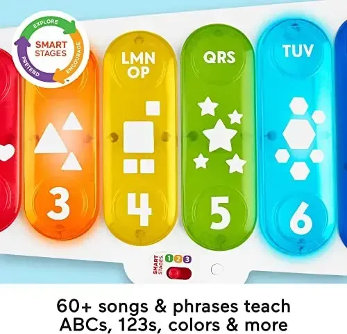 Fisher-Price Baby Learning Toy Giant Light-Up Xylophone, Pull-Along Pretend Musical Instrument for Developmental Play Toddlers Ages 9+ Months - 5