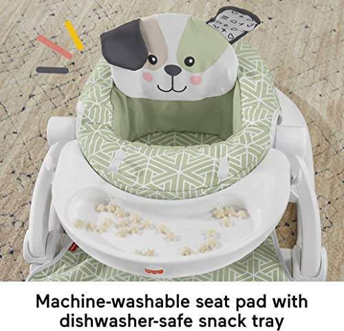 Fisher-Price Baby Portable Baby Chair Sit-Me-Up Floor Seat with Snack Tray and Developmental Toys, Puppy Perfection [Modazone Exclusive] - 33