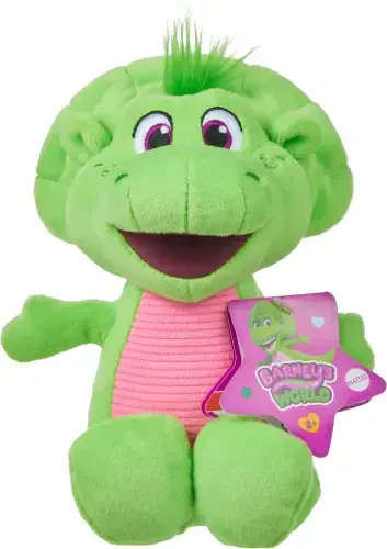Fisher-Price Barney's World Plush Baby Bop 8-inch Toy Dinosaur for Toddlers & Preschool Kids - 6