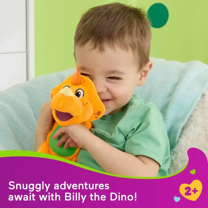 Fisher-Price Barney's World Plush Billy Dinosaur 8-dyuymli Xarakterli O'yinchoq, Toddlerlar va Maktabgacha Yoshdagi Bolalar uchun - 2