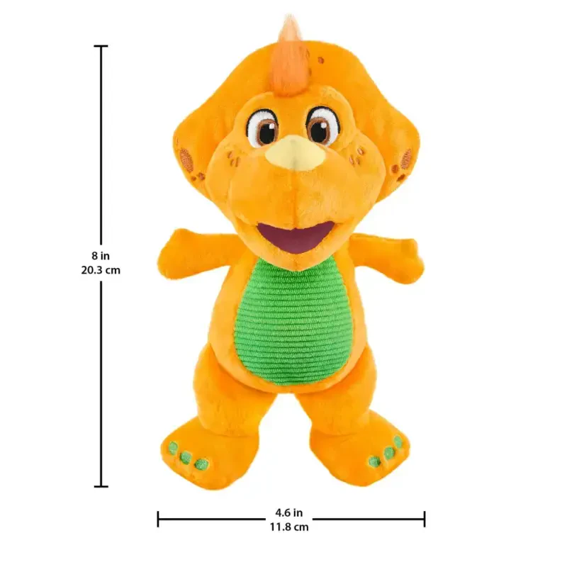 Fisher-Price Barney's World Plush Billy Dinosaur 8-dyuymli Xarakterli O'yinchoq, Toddlerlar va Maktabgacha Yoshdagi Bolalar uchun - 5